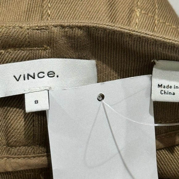 Vince High-Waist Washed Casual Pant Regular Fit Tapenade Women's Size 8 NWT - Picture 11 of 12